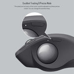 Chuột quang quỹ đạo không dây Bluetooth + Unifying hai chế độ Logitech MX ERGO S 440DPI, MX ERGO S