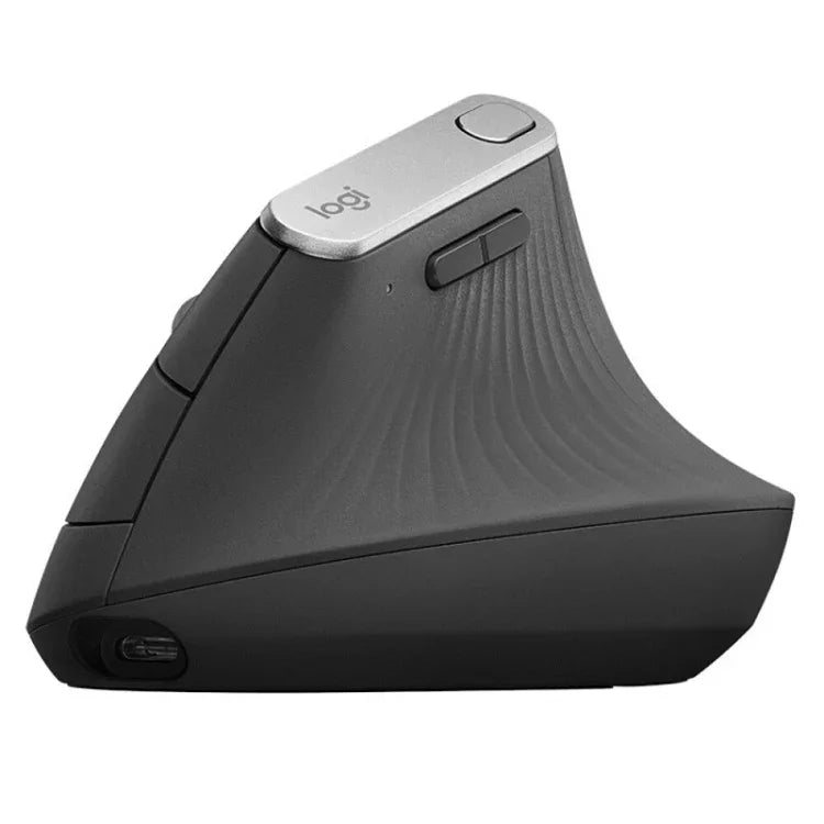 Logitech MX Vertical 4000DPI USB-C / Type-C + Unifying + Bluetooth Three-mode Ergonomic Wireless Vertical Optical Mouse, MX Vertical