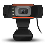 A870C3 Webcam USB 480P Camera máy tính với Microphone hút âm & 3 đèn LED, Dài cáp: 1.4m, A870C3 (Màu cam)