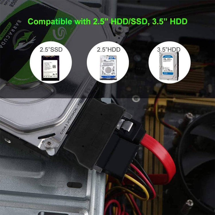 Bộ Chuyển Đổi SATA 22 Chân Cái sang SLIMLINE SATA 13 Chân Đực, SATA 22 Chân Cái sang SATA 13 Chân