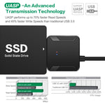 Cáp chuyển đổi chuyên nghiệp SATA sang USB 3.0 cho ổ cứng SSD 2.5 / 3.5 inch, đầu nối mở rộng 2.5 / 3.5 inch