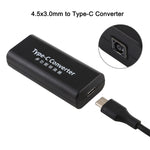 Đầu nối nguồn DC 4.5 x 3.0mm cái sang USB-C / Type C cái với cáp USB-C / Type C dài 15cm, 4.5x3.0mm