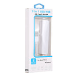 Bộ chia HUB 3 trong 1 USB-C / Type-C + Micro USB + 4 cổng USB 2.0, chiều dài cáp: 12cm, 3 trong 1 (Trắng), 3 trong 1 (Đen)
