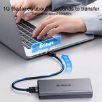 Vỏ ổ cứng cơ học ORICO DD25 C3 2.5 inch Type-C sang Type-C và USB, dung lượng hỗ trợ: 6TB