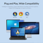 Vỏ ổ cứng cơ học ORICO DD25 C3 2.5 inch Type-C sang Type-C và USB, dung lượng hỗ trợ: 6TB