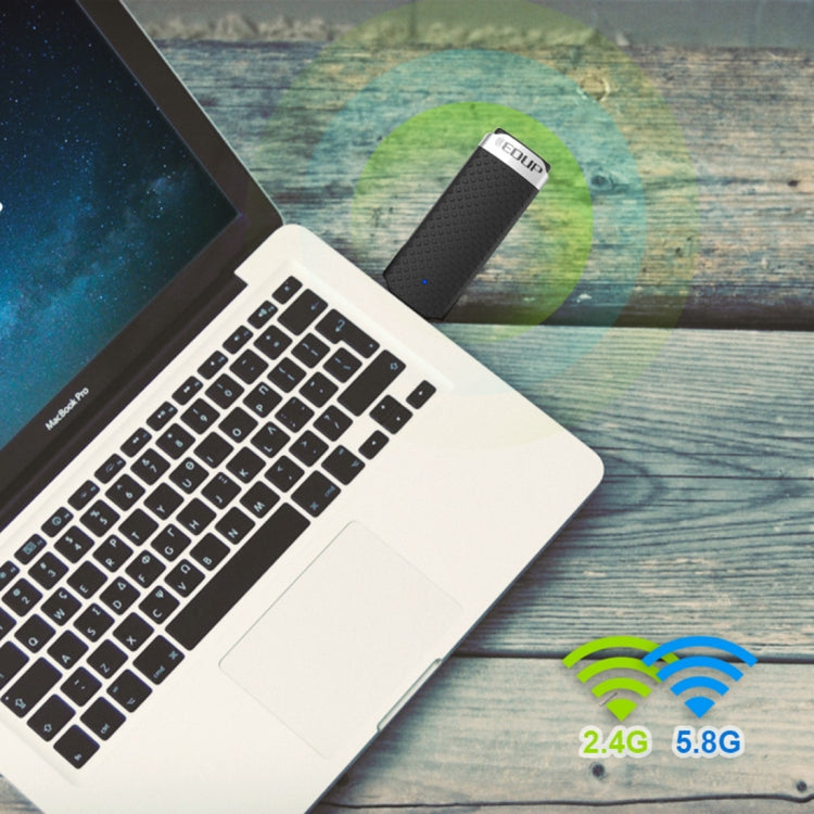 Bộ thu phát WiFi USB 3.0 tốc độ cao 1200Mbps EDUP EP-AC1617, EP-AC1617 1200Mbps