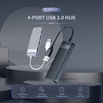 Bộ chia HUB USB 2.0 4 cổng ORICO FL02 480Mbps, FL02