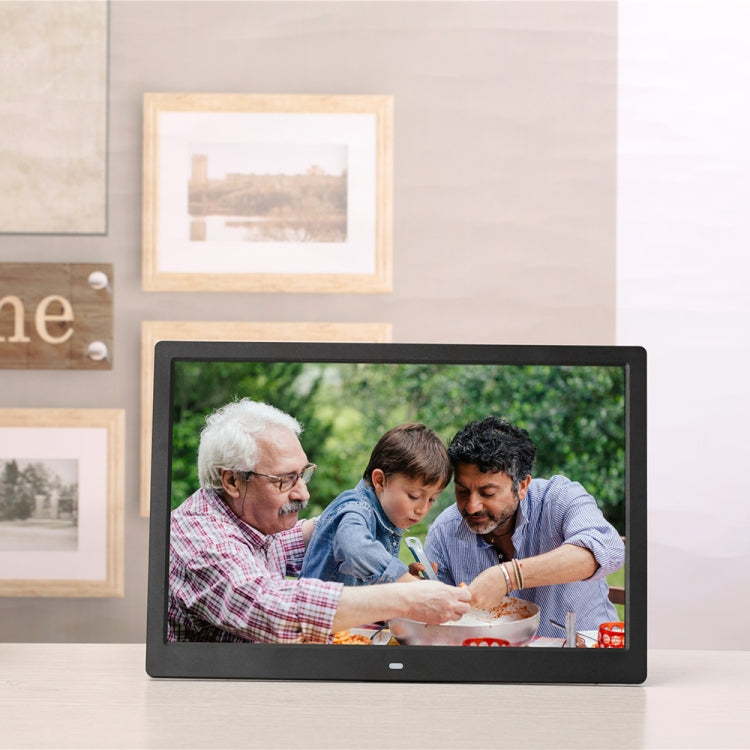Khung ảnh kỹ thuật số 14 inch, khung ảnh điện tử, cạnh siêu mỏng, hỗ trợ 1080P, máy quảng cáo treo tường