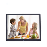 Khung ảnh kỹ thuật số 15 inch, khung ảnh điện tử, cạnh siêu mỏng, hỗ trợ 1080P, máy quảng cáo treo tường, phích cắm Mỹ/EU/Anh