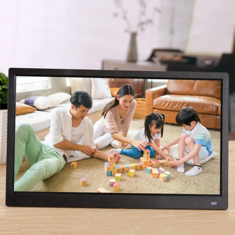 Khung ảnh kỹ thuật số LED FHD 15.6 inch với giá đỡ & điều khiển từ xa, chương trình MSTAR V53, hỗ trợ đầu vào USB / thẻ SD