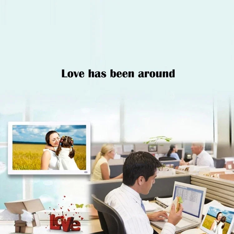 Khung ảnh kỹ thuật số LED FHD 15.6 inch với giá đỡ & điều khiển từ xa, chương trình MSTAR V53, hỗ trợ đầu vào USB / thẻ SD