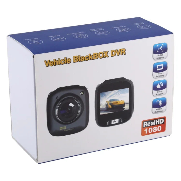 Máy ghi hình DVR ô tô mini màn hình LCD 2.0 inch HD 1080P góc nhìn rộng 170 độ, hỗ trợ phát hiện chuyển động / hồng ngoại ban đêm / thẻ TF / mic, 2.0 inch