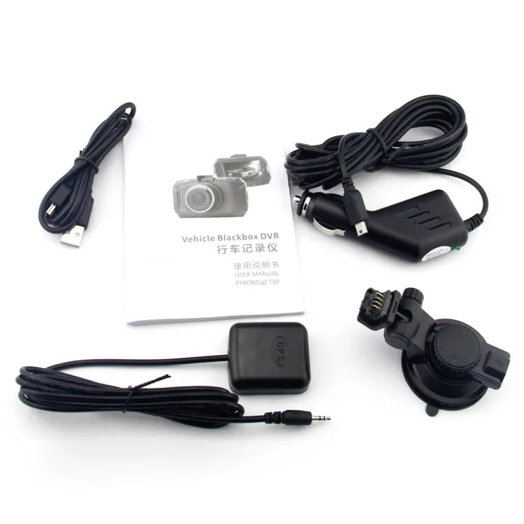 Máy ghi hình DVR ô tô GS90C màn hình LCD 2.7 inch HD 2304 x 1296P góc nhìn rộng 170 độ, hỗ trợ phát hiện chuyển động / thẻ TF / cảm biến G / HDMI, GS90C
