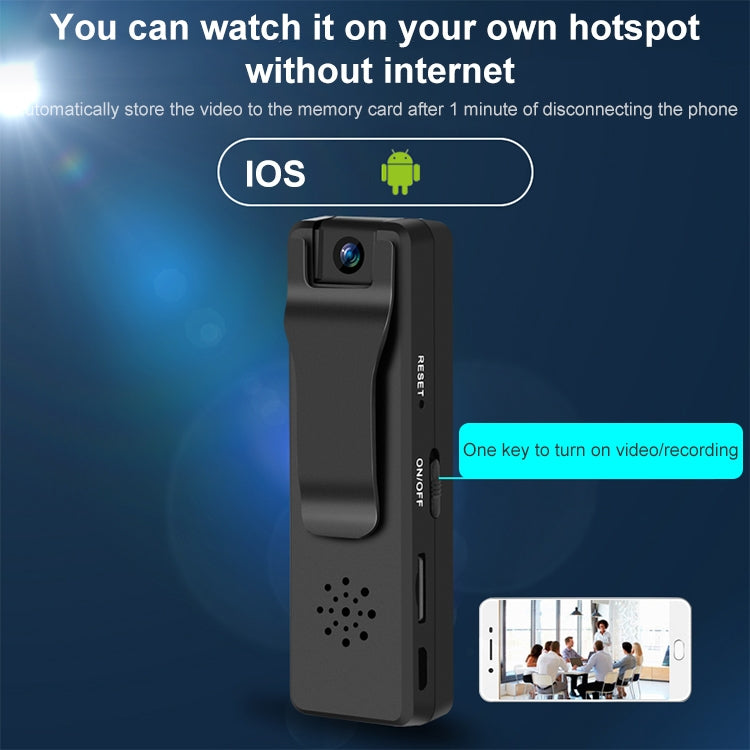 Bút ghi hình camera giám sát WiFi HD 1080P RD03 có kẹp, RD03