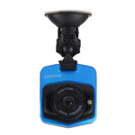 Máy ghi hình DVR ô tô VGA 480P máy quay kỹ thuật số ghi âm giọng nói màn hình LCD 2.4 inch, hỗ trợ thẻ Micro TF 32GB & chức năng nhìn ban đêm hồng ngoại (Đen + Xanh), màn hình LCD 2.4 inch