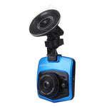 Máy ghi hình DVR ô tô VGA 480P máy quay kỹ thuật số ghi âm giọng nói màn hình LCD 2.4 inch, hỗ trợ thẻ Micro TF 32GB & chức năng nhìn ban đêm hồng ngoại (Đen + Xanh), màn hình LCD 2.4 inch