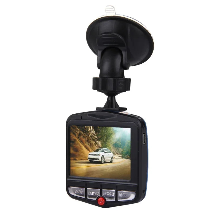 Máy ghi hình DVR ô tô VGA 480P máy quay kỹ thuật số ghi âm giọng nói màn hình LCD 2.4 inch, hỗ trợ thẻ Micro TF 32GB & chức năng nhìn ban đêm hồng ngoại (Đen + Xanh), màn hình LCD 2.4 inch