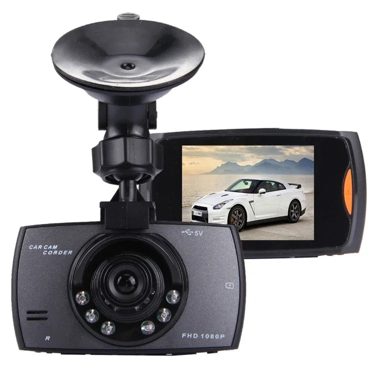 Máy ghi hình DVR ô tô màn hình LCD 2.7 inch 480P camera 1.3MP góc nhìn rộng 120 độ, hỗ trợ nhìn ban đêm / phát hiện chuyển động / thẻ TF / cảm biến G, 2.7 inch