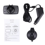 Máy ghi hình DVR ô tô màn hình LCD 2.7 inch 480P camera 1.3MP góc nhìn rộng 120 độ, hỗ trợ nhìn ban đêm / phát hiện chuyển động / thẻ TF / cảm biến G, 2.7 inch