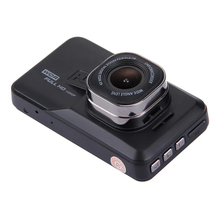 Máy ghi hình DVR ô tô màn hình LCD 3.0 inch HD 720P camera 3.0MP góc nhìn rộng 170 độ, hỗ trợ nhìn ban đêm / phát hiện chuyển động / thẻ TF / HDMI / cảm biến G, 3.0 inch