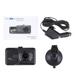 Máy ghi hình DVR ô tô màn hình LCD 3.0 inch HD 720P camera 3.0MP góc nhìn rộng 170 độ, hỗ trợ nhìn ban đêm / phát hiện chuyển động / thẻ TF / HDMI / cảm biến G, 3.0 inch