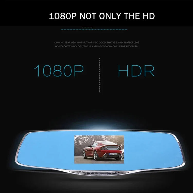 Máy ghi hình xe ô tô G835 HD 1080P màn hình 4.3 inch gương chiếu hậu, Generalplus 2248, 2 camera góc nhìn rộng 170 độ, hỗ trợ ghi HDR / phát hiện chuyển động, G835