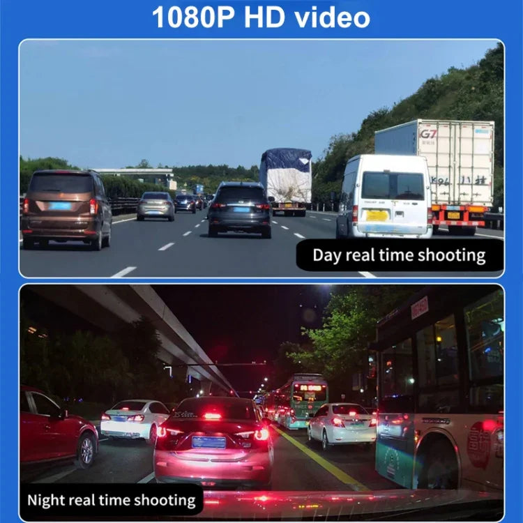 X12 Máy ghi hình lái xe WiFi 2K Ultra HD toàn cảnh ba kênh, Hỗ trợ APP di động, X12