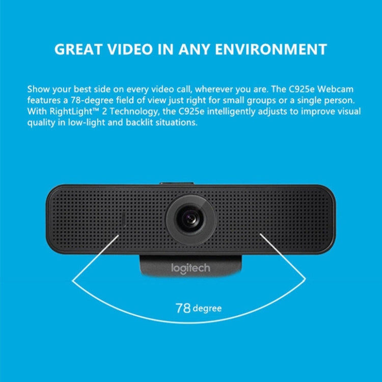 Logitech C925E Webcam HD 1080p với nắp bảo mật tích hợp