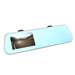 Máy ghi hình xe ô tô gương chiếu hậu màn hình bên trái, chương trình Allwinner, 2 camera 1080P HD góc nhìn rộng 140 độ, hỗ trợ cổng GPS / phát hiện chuyển động / nhìn ban đêm / thẻ TF / cảm biến G, máy ghi hình gương chiếu hậu