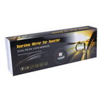 Máy ghi hình xe ô tô gương chiếu hậu màn hình bên trái, chương trình Allwinner, 2 camera 1080P HD góc nhìn rộng 140 độ, hỗ trợ cổng GPS / phát hiện chuyển động / nhìn ban đêm / thẻ TF / cảm biến G, máy ghi hình gương chiếu hậu