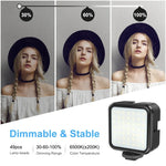 Bộ giá đỡ cầm tay DV hình chữ U/C PULUZ + Bộ đèn chiếu sáng bổ sung LED với đầu chân lạnh cho tất cả máy ảnh SLR và máy quay DV gia đình, Giá đỡ hình chữ C + Đèn bổ sung