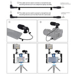 Bộ dụng cụ quay video trực tiếp Vlogging 3 trong 1 PULUZ với đèn LED selfie, micro và đầu chân máy Cold Shoe cho iPhone, Galaxy, Huawei, Xiaomi, HTC, LG, Google và các điện thoại thông minh khác, 3 trong 1, 3 trong 1 (Đỏ), 3 trong 1 (Mỹ)