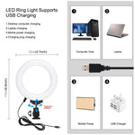 Bộ dụng cụ quay video trực tiếp Vlogging 4 trong 1 PULUZ với đèn LED selfie vòng 4,7 inch 12cm, tay cầm ổn định giá đỡ bằng nhôm, micro, giá đỡ chân máy và đầu chân máy Cold Shoe, Bộ dụng cụ giá đỡ bằng nhôm với đèn LED vòng