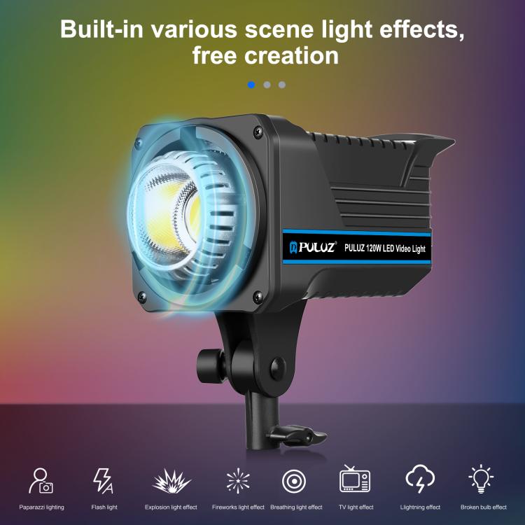 Bộ đèn flash studio chớp PULUZ 120W kèm softbox phản quang & chân đế, bộ đèn hình chữ nhật 120W 2700K-6500K cắm EU, bộ đèn hình chữ nhật 120W 2700K-6500K cắm UK, bộ đèn hình chữ nhật 120W 2700K-6500K cắm US