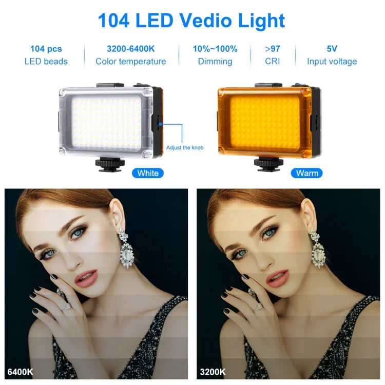 Bộ dụng cụ quay video livestream cầm tay Bluetooth 4 trong 1 PULUZ với đèn LED selfie, micro, giá đỡ chân máy + đầu chân máy cold shoe cho iPhone, Galaxy, Huawei, Xiaomi, HTC, LG, Google và các điện thoại thông minh khác, bộ rig Bluetooth 4 trong 1