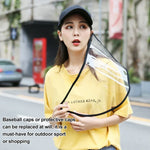 50 cái mũ bảo vệ chống nước bọt, chống khói, chống dầu, khẩu trang mũ bóng chày có thể tháo mặt nạ, khẩu trang mũ bóng chày 50 cái, 50 cái khẩu trang mũ bóng chày/màu đỏ