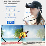 50 cái mũ bảo vệ chống nước bọt, chống khói, chống dầu, khẩu trang mũ bóng chày có thể tháo mặt nạ, khẩu trang mũ bóng chày 50 cái, 50 cái khẩu trang mũ bóng chày/màu đỏ