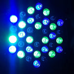 Có màn hình LED, chế độ Master / Slave / DMX512 / Tự động chạy / Điều khiển âm thanh, phích cắm US/EU