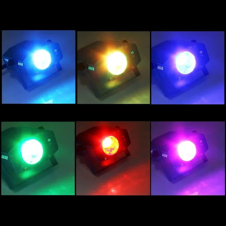 Máy chiếu sóng nước mini RGB 3W x 3 có điều khiển từ xa, phích cắm EU, phích cắm EU