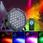Đèn PAR LED DMX512 RGB 36W 36 bóng LED có điều khiển từ xa, chớp + điều khiển âm thanh + tự động, AC 100-240V, RGB có điều khiển từ xa