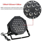 Đèn PAR LED DMX512 RGB 36W 36 bóng LED có điều khiển từ xa, chớp + điều khiển âm thanh + tự động, AC 100-240V, RGB có điều khiển từ xa