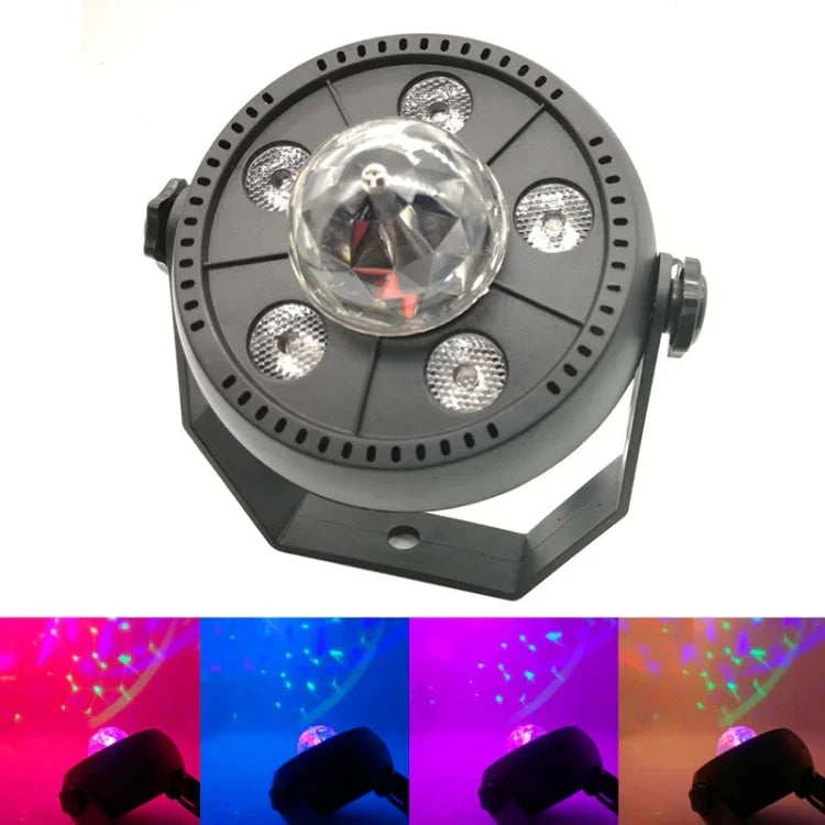 Đèn PAR LED quả cầu ma thuật xoay màu 11W 5 bóng LED