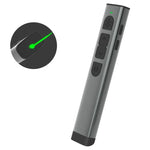 Doosl Dsit038 Điều khiển từ xa trình chiếu PowerPoint không dây 2.4GHz Bút clicker Trình bày Con trỏ laser xanh, Khoảng cách điều khiển: 100m, Laser xanh