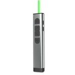 Doosl Dsit038 Điều khiển từ xa trình chiếu PowerPoint không dây 2.4GHz Bút clicker Trình bày Con trỏ laser xanh, Khoảng cách điều khiển: 100m, Laser xanh