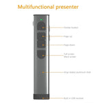 Doosl Dsit038 Điều khiển từ xa trình chiếu PowerPoint không dây 2.4GHz Bút clicker Trình bày Con trỏ laser xanh, Khoảng cách điều khiển: 100m, Laser xanh