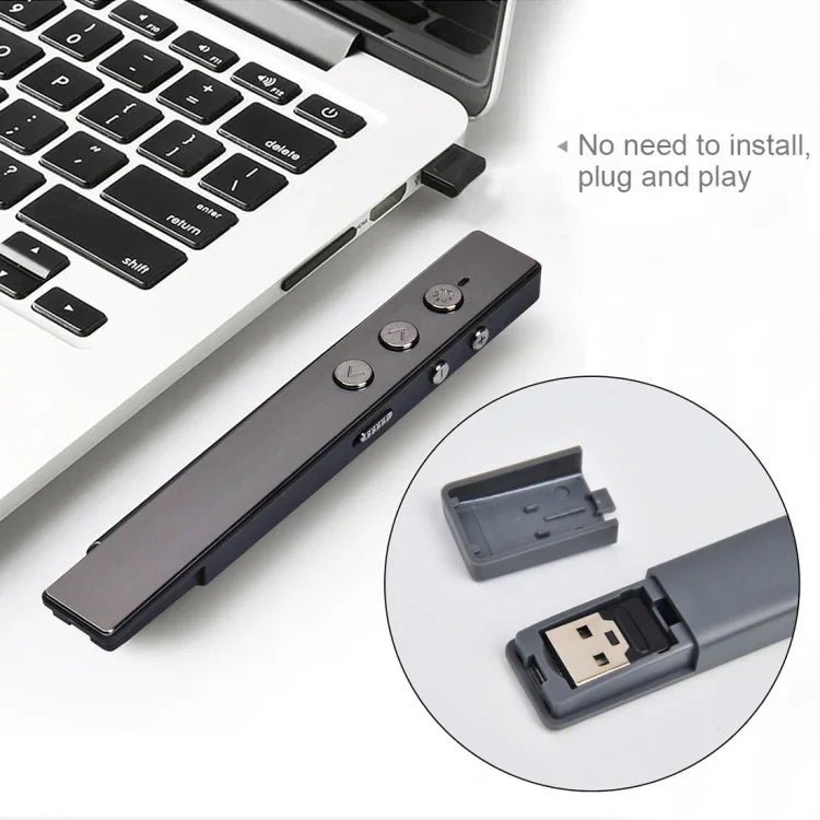 PR-20 Bút điều khiển từ xa trình chiếu PowerPoint PPT không dây Bút lật trang con trỏ laser với chức năng chuột bay, Bút lật trang con trỏ laser