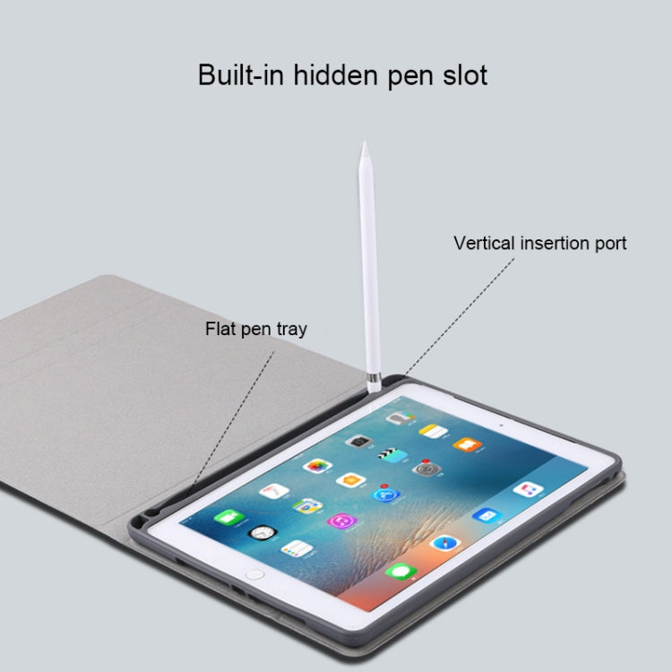 Bao da máy tính bảng gập ngang có bàn phím Bluetooth tháo rời + giá đỡ & đèn nền nhiều màu 508A cho iPad Pro 9.7 inch, iPad Air, iPad Air 2, iPad 9.7 inch (2017), iPad 9.7 inch (2018), 508A Xanh dương, 508A Vàng champagne