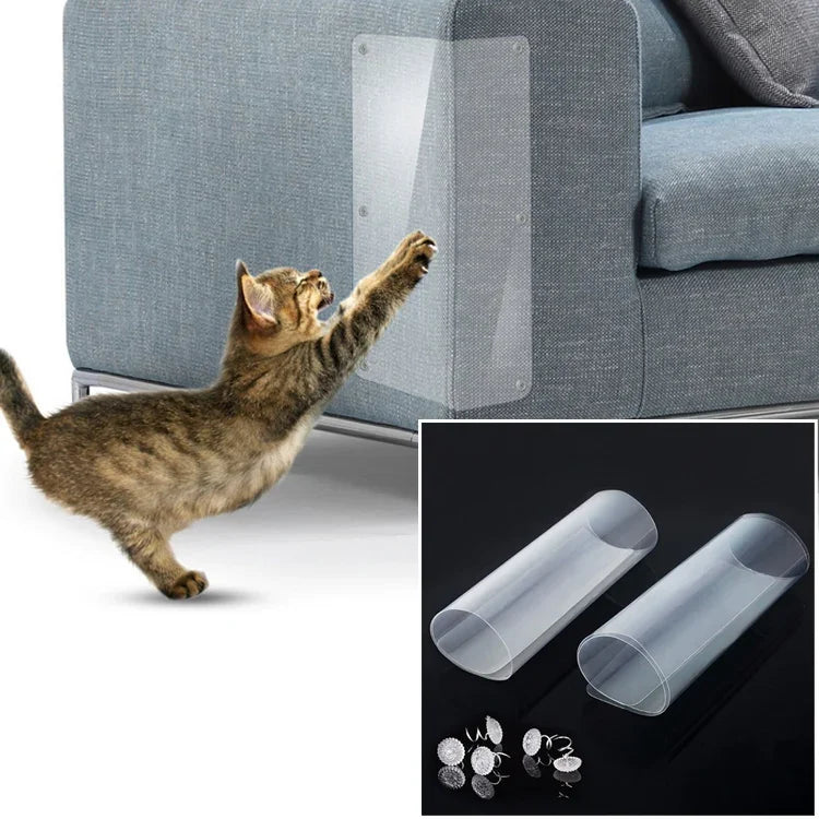 2 Cái/Bộ Miếng Dán Chống Trầy Sofa PVC Cho Mèo, Kích Thước: 30x45cm, Kích Thước: 30x45cm