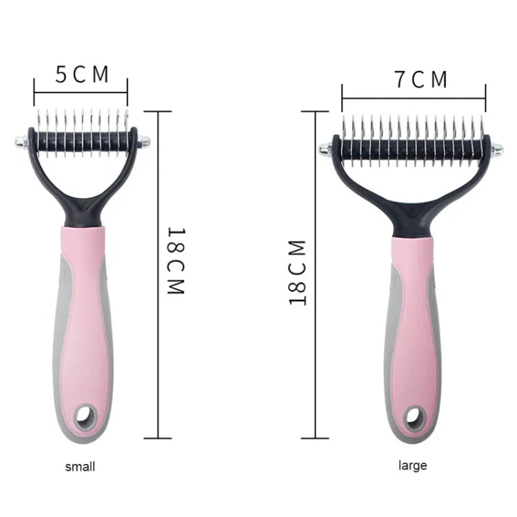 Lược thú cưng Dụng cụ làm đẹp và vệ sinh Lược chó bằng thép không gỉ, Kích thước: 18x7cm, Kích thước: 18x7cm