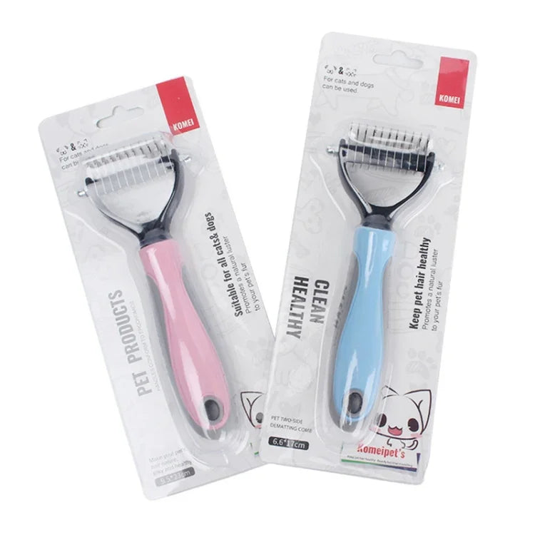 Lược thú cưng Dụng cụ làm đẹp và vệ sinh Lược chó bằng thép không gỉ, Kích thước: 18x7cm, Kích thước: 18x7cm